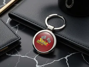 Personalisierte Schlüsselanhänger Gloss  Edles Metall